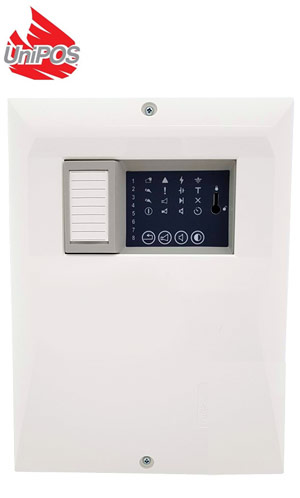 UNIPOS FS 4000/8 - Συμβατικός Πίνακας Πυρανίχνευσης 8 Ζωνών
