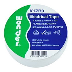 WONDER WHITE K1ZB0 Μονωτική ταινία 19mm x 18m PVC Λευκό χρώμα