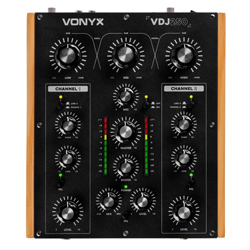 VONYX VDJ250 DJ Μίκτης Ήχου 2 Καναλιών DJ Rotary Mixer 172.756