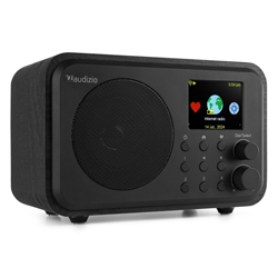 AUDIZIO VICENZA BLACK Επαναφορτιζόμενο Wi-Fi Internet / DAB+ / FM Radio με Bluetooth και Ξυπνητήρι 102.452