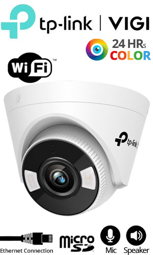 TP-LINK VIGI C440-W 4.0mm - Ενσύρματη & Ασύρματη IP κάμερα Wi-Fi 2.4Ghz, Fulll-Color, 4Mpixels, MicroSD, 30m IR Led, Two Way-Audio