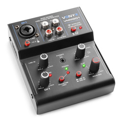 VONYX VMM201 2 Channel USB Mixer με Bluetooth και USB Audio Interface (172.640)