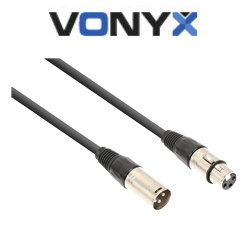 VONYX CX310-12 Καλώδιο XLR 3p αρσενικό σε XLR 3p θηλυκό 12m 177.726