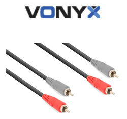 VONYX CX340-6 Καλώδιο 2 x RCA αρσενικά σε 2 x RCA αρσενικά 6m 177.788