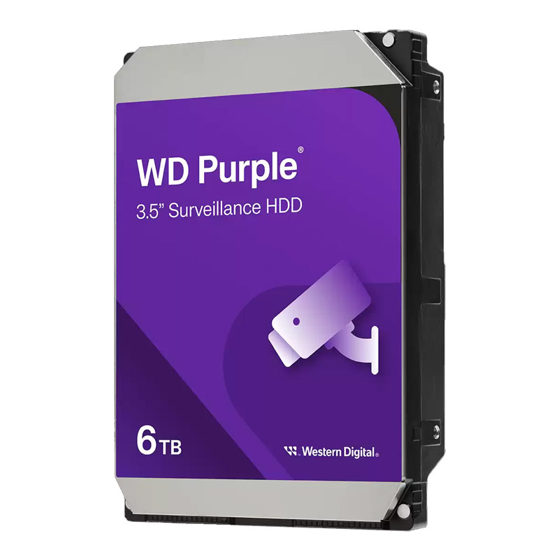 WESTERN DIGITAL Purple Surveillance HDD WD64PURZ 6TB 3.5'' SATA3 6Gb/s, 256MB Cache
