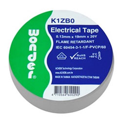 WONDER GREY K1ZB0 Μονωτική ταινία 19mm x 18m PVC Γκρί χρώμα