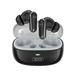 XO G42 Golden Bluetooth 6.0 TWS Ακουστικά Handsfree με ANC Noise Cancelling, IPX4 και Θήκη Φόρτισης - Μαύρα