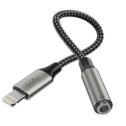 XO-NB-R258C Αντάπτορας Apple Lightning 8-pin αρσ. - 3.5mm θηλ. 0.12m σε γκρι χρώμα