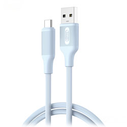 XO-NB265 BLUE Καλώδιo USB Type A σε USB Type C Ταχείας Φόρτισης 15W, 3A μήκος 1m σε Μπλε Χρώμα    