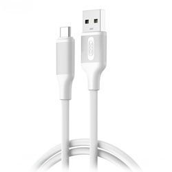 XO-NB265 WHITE Καλώδιo USB Type A σε USB Type C Ταχείας Φόρτισης 15W, 3A μήκος 1m σε Λευκό Χρώμα     