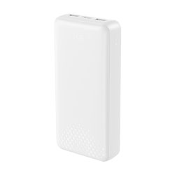 XO-PB313 Powerbank 20.000mAh με 3 Θύρες USB (2x USB-A & USB-C) σε Λευκό Χρώμα  