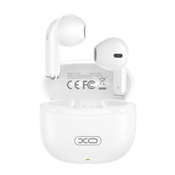 XO-X33 WHITE Bluetooth Ασύρματα Ακουστικά Handsfree με Θήκη Φόρτισης USB-C – Λευκά