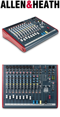 ALLEN HEATH ZED60-14FX Κονσόλα 12 εισόδων (8 mono και 2 dual stereo) με επεξεργαστή 16 effect