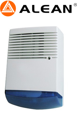 Alean AL-631 BLUE Εξωτερική αυτοπροστατευόμενη σειρήνα συναγερμού 120dB με Led Flash (Μπλέ Φλας)