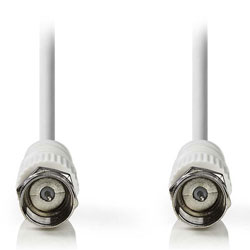 NEDIS CSGP41000WT30 Ομοαξονικό καλώδιο F αρσενικό σε F αρσενικό 3m