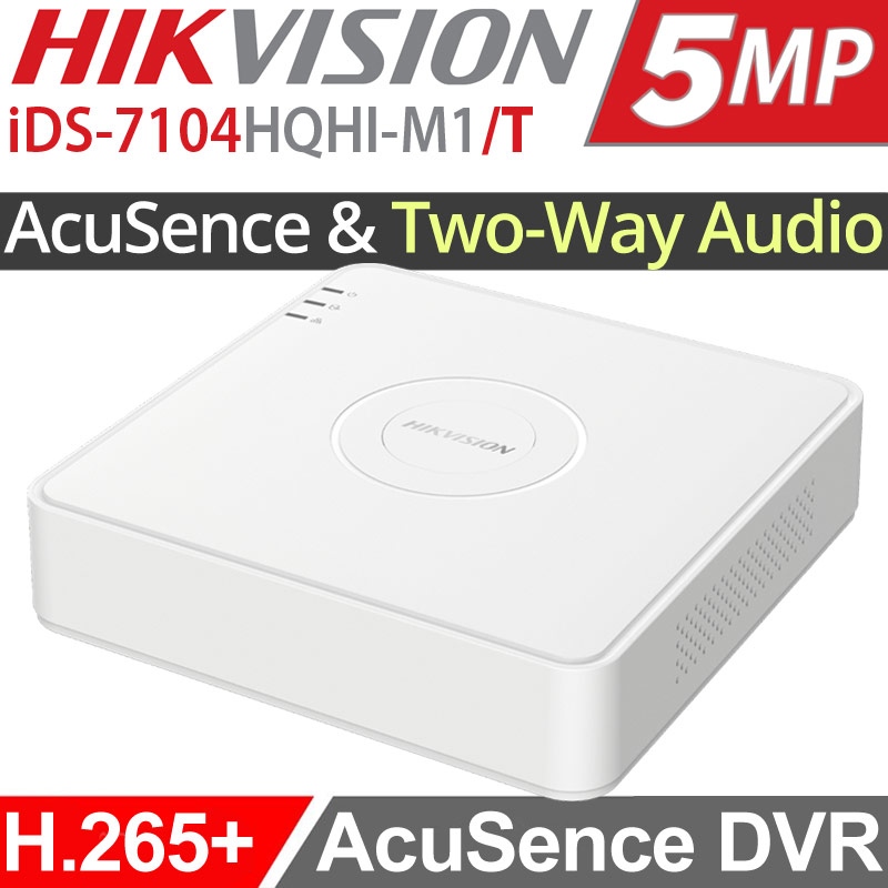 HIKVISION iDS-7104HQHI-M1/T Acusence DVR Καταγραφικό 4 Καμερών, Μέχρι 5Mpixels, Two-Way Audio, Motion Detection 2.0