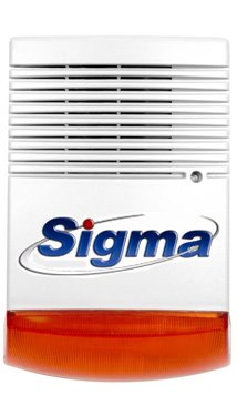 Sigma IBIS Αυτόνομη αυτοπροστατευόμενη σειρήνα 120db με πορτοκαλί φλας