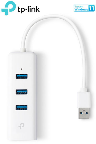 TP-Link UE330 v3.0 USB 3.0 - 3-Port Hub & Gigabit Ethernet Adapter 