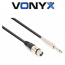 VONYX CX314-6 Καλώδιο XLR 3p Θηλυκό σε Jack 6.3mm MONO αρσενικό 6m 177.740