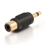 AU3380G ULTIMAX Adaptor Επίχρυσο 3.5mm MONO αρσενικό σε RCA θηλυκό