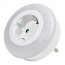 SAFELINE SL34102 Adaptor Σούκο σε Σούκο και Φωτάκι νυκτός με 3 LED και αισθητήρα Ημέρας/Νύχτας