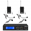 VONYX WM522B Διπλό Ασύρματο set Μικροφώνων Bodypack (πέτου / κεφαλής) VHF 2 Καναλιών 179.235