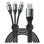 BASEUS CAMLT-FX01 Καλώδιο 3 σε 1 USB A - microUSB / Type-C / Lightning 3.5A 1m (6953156296985)