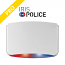 SIGMA IRIS POLICE (White) Αυτόνομη σειρήνα συναγερμού GRADE 3 με εναλλασσόμενο LED (Red-Blue) και ήχο περιπολικού