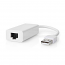 NEDIS CCGB60950WT02 Αντάπτορας δικτύου USB High Speed Α αρσ. - RJ45 θηλ., 0.20m σε λευκό χρώμα