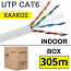ANGA ST-L05 (Box 305μ) Καλώδιο LAN UTP CAT6 Μονόκλωνο Λευκό Εσωτερικού χώρου - Καθαρός Χαλκός CU/PVC