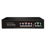 ANGA CPE-5042B 4 Ports Unmanaged PoE Switch 802.3af/802.3at Dual Uplink 65Watts