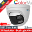 HIKVISION DS-2CE72KF3TP-DLS 2.8mm 3K 5Mpixels ColorVu Dual-Lens Panoramic 180°, Smart-Hybrid Light 40m, WDR, IP67