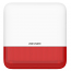 Hikvision DS-PS1-E-WE (RED) - Αυτόνομη Ασύρματη Πιεζοηλεκτρική Σειρήνα Εξωτερικού Χώρου (Κόκκινη)