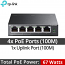 TP-Link TL-SF1005P (V5.0) 5 Ports 10/100Mbps Unmanaged PoE Switch 802.3af/at (Max. 67Watt)