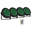 FuZZIX COMET M16 Party Par Set 4x Par light με 18 RGB LEDs και Τηλεχειριστήριο 150.954