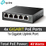 TP-Link TL-SG1005LP V3.0 5 Ports GIGABIT Unmanaged PoE Switch 802.3af/at (Max. 40Watt)