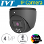 TVT TD-9544S5L-C-D (D/PE/AW2) 2.8mm ΓΚΡΙ - Ενσύρματη IP Κάμερα Dome 4Mpixels, Dual Illumination, Mic, Η.265+ Poe, IP67