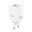 XO CE36 Universal Φορτιστής GaN 45W PD με USB-C & USB-A Fast Charge Λευκός