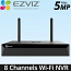 EZVIZ X5S-8W (CS-X5S-R100-8W) Ασύρματο Wi-Fi Καταγραφικό NVR 8 καμερών EZVIZ ως 5MP (HDMI / VGA)
