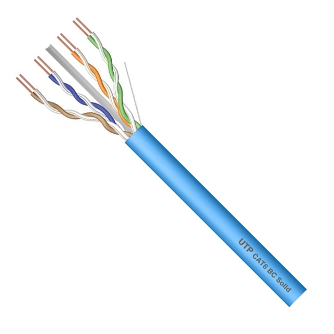 Z-LINK G2401-108 Καλώδιο LAN UTP CAT6 100% Χαλκός σε Μπλε χρώμα (Ατερμάτιστο) (μέτρο)
