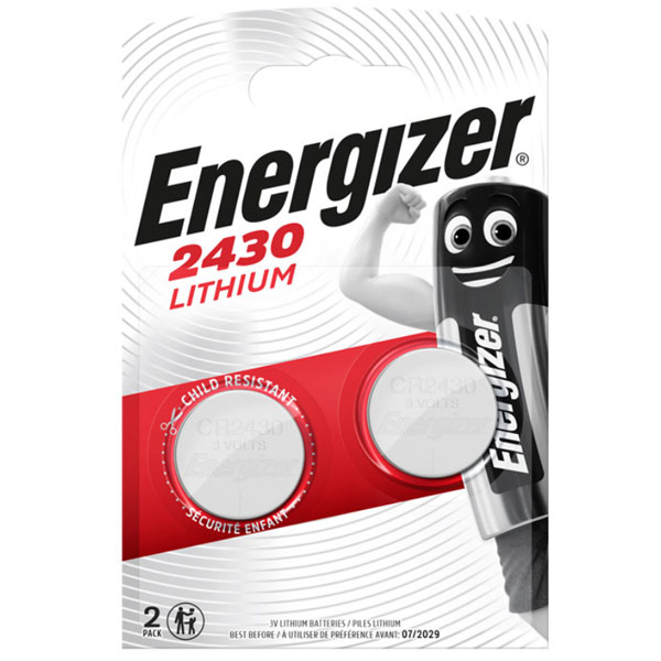 ENERGIZER CR2430 2PACK Μπαταρία Λιθίου 3V (2τμχ) 
