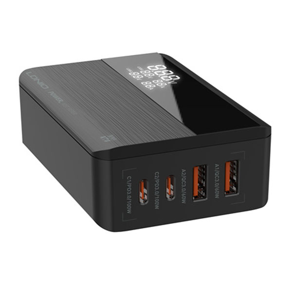 LDNIO A4809C Επιτραπέζιος Φορτιστής 100W με Ψηφιακή Ένδειξη, 4 Θύρες USB