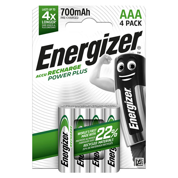 ENERGIZER AAA POWER PLUS Επαναφορτιζόμενες μπαταρίες Accu NiMH AAA / 700mAh 4τμχ. 