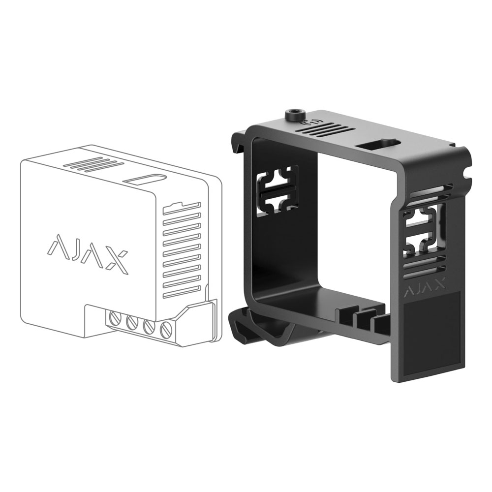 Ajax DIN HOLDER - Βάση στήριξης για Ajax Relay ή Ajax Wall Switch για τοποθέτηση σε ράγα (40696.132.BL)