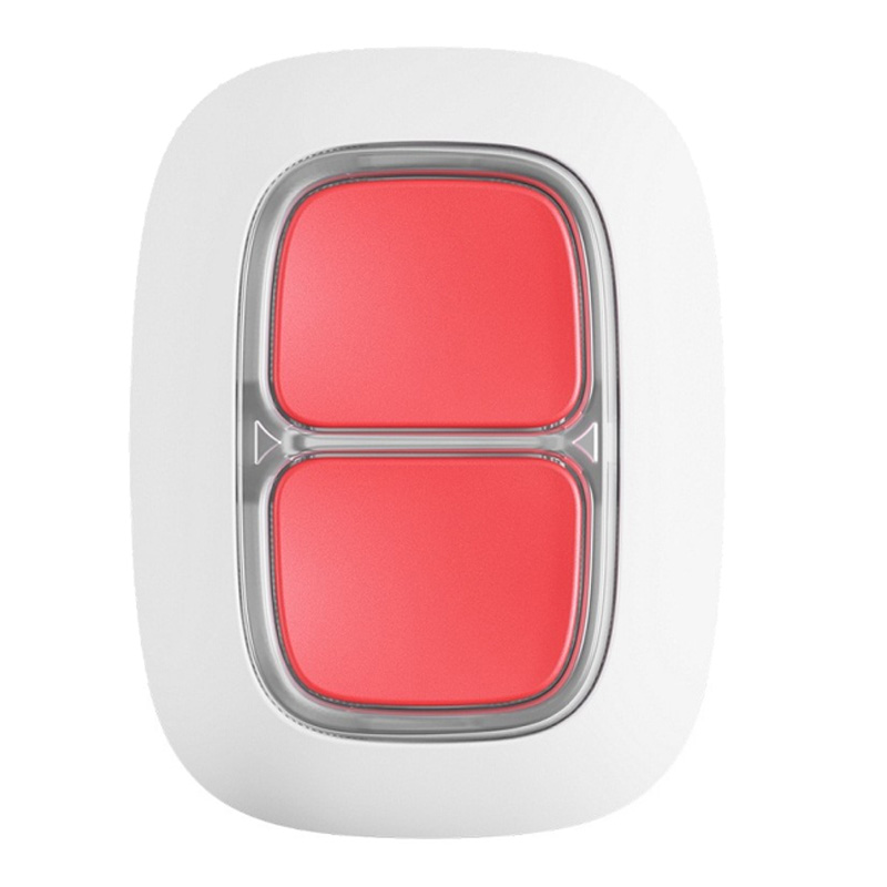 AJAX DOUBLE BUTTON WHITE - Ασύρματο μπουτόν πανικού 2 πλήκτρων, σε λευκό χρώμα
