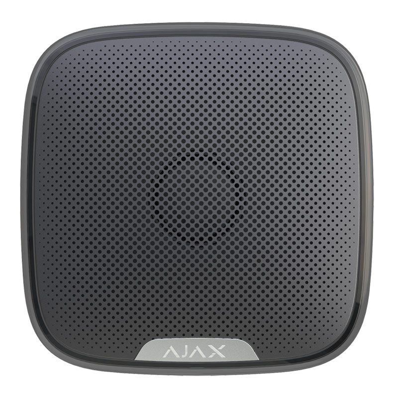 AJAX STREET SIREN BLACK - Ασύρματη Εξωτερική Σειρήνα σε Μαύρο Χρώμα, 85~113dB (7661.07.BL1)