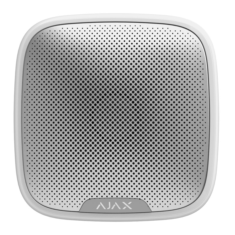 Ajax STREET SIREN WHITE - Ασύρματη Εξωτερική Σειρήνα σε Λευκό Χρώμα, 85~113dB (7830.07.WH1)
