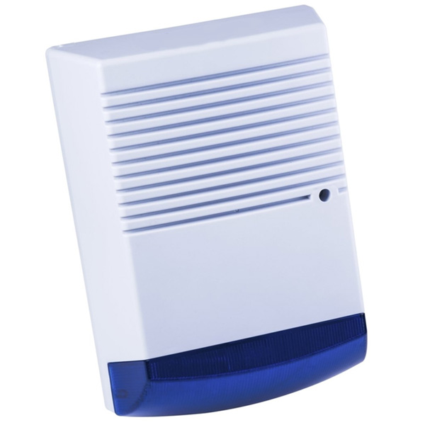 Alean AL-631 BLUE Εξωτερική αυτοπροστατευόμενη σειρήνα συναγερμού 120dB με Led Flash (Μπλέ Φλας)