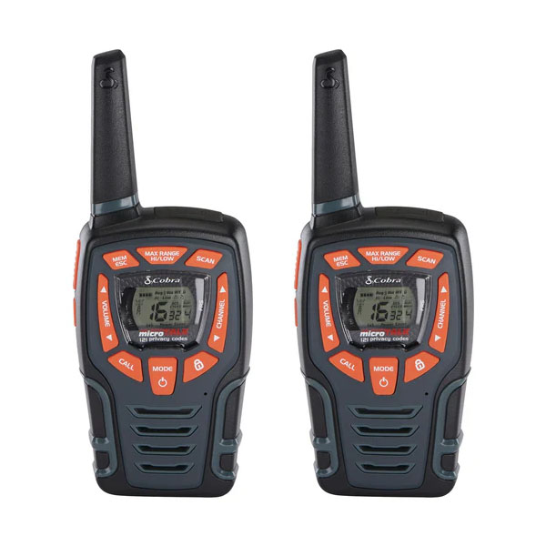 COBRA AM 855 Ζεύγος Walkie - Talkie PMR 16 Καναλίων με Εμβέλεια έως 10km και φόρτιση μέσω USB 