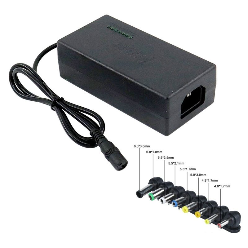 ANGA CP-L96W Σταθεροποιημένο Τροφοδοτικό Laptop 96W 12-24V με 8 DC Plugs & Καλώδιο AC